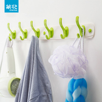 Camellia strong plastic hook punch-free entry door entrance wardrobe shoe cabinet cloakroom hanging clothes hook sticky hook