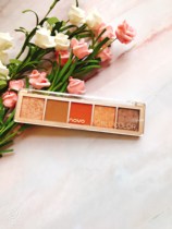 NOVO Perfect five-color eye shadow Earth color Pumpkin Orange pearlescent five-color eye shadow tray Novice Diary Naked makeup matte