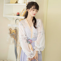 Pool Xia Yan Slow: Thousand Bird Improvement to a cardiovert in a cardiovert and a female summer Han element for original hanfu