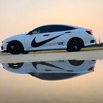 Car stickers supreme car stickers tide brand body aj scratches block personality modification creative colorful big hook stickers