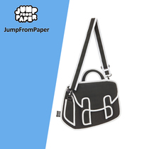 Jump From Paper black and white comics Qiu bi bag shoulder bag female tourists please pay attention to the same model
