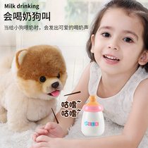 Smart haha licking Wang high quality plush toy dog walking will call drinking milk electric dog pet simulation puppy