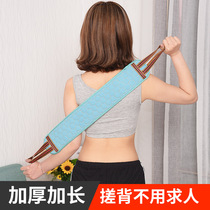 Rub bath towel Rub back Long back strong rub mud gloves Bath rub bath artifact double-sided mens and womens bath towel