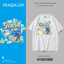 MAQILUN MAQILUN joint trend port wind summer T-shirt short-sleeved couple T-shirt mens ins loose wind