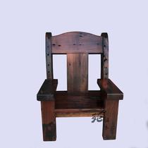 Old ship wooden sofa back chair with armrest large master chair boss chair personality solid wood head chair