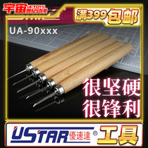 Youquda handmade nuclear carving knife olive core walnut carving knife micro engraving knife wooden handle push knife