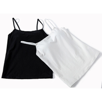 Pure cotton bra pad blouse without steel ring with cup in one comfortable underwear free from cork suspension with vest female