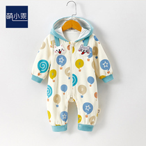 Baby one-piece clothes spring autumn clothes 0-6 months female haters newborn toddlers clothes boysboys age to go out for climbing 9