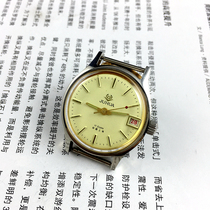 The original inventory chrysanthemum Steel article nail huang mian single Calendar manual mechanical diameter 33mm sent strap