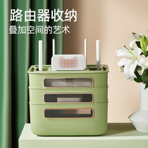 Router accommodating box floor high face value TV line socket shielded light cat set-top box shelterware