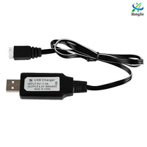 7 4V USB charging cable three-pin plug lithium battery charger 800mA * 2 with overcharge protection