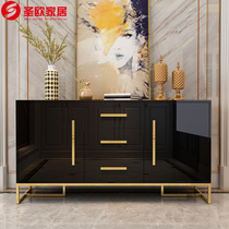 Light luxury sideboard simple modern restaurant paint locker multifunctional tea cabinet decoration cabinet living room entrance cabinet