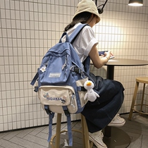 High school students summer schoolbags female junior high school students college students primary school students third to sixth grade backpacks large-capacity backpacks