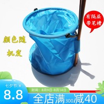  Folding art bucket with compartment pen washing bucket Oil painting watercolor gouache bucket Portable hand-in-hand pen holder toning bucket