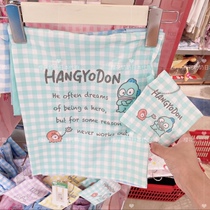 Ugly fish plaid shopping bag and small bag 98