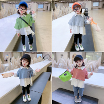 Girls Leisure Set Childrens foreign style two-piece baby clothes spring and autumn coat 2021 spring Korean version of the new tide