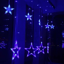 Dongcheng led 6 big 6 small five-pointed star ice strip curtain light Christmas outdoor decorative light UL588 Star Light