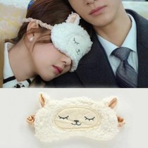 Half is honey Half is hurt Jiangjun White deer with the same cute little sheep plush shading sleep blindfold 3D blindfold