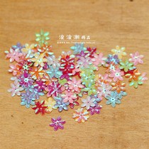 Shaped six-petal flower hole hand sewn sequin beads v piece dy garment handmade I clothing decoration accessories materials