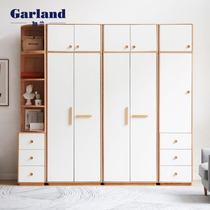 Garland new wardrobe home bedroom solid wood Open Door small apartment large storage cabinet household White combination wardrobe