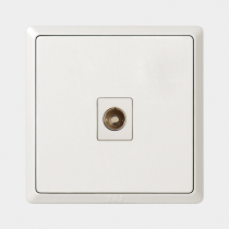 Sky-based minimalist series 86 type one TV socket panel with lightning protection White HC4201TV
