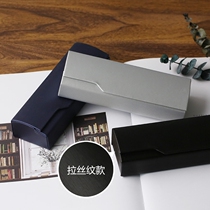 Handmade myopia glasses box Male imitation wood grain brushed sunglasses box Student personality storage box Simple portable eye box