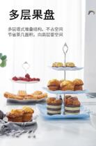 Snacks fruit racks desserts tea dishes birthday afternoon tea snacks multi-storey modern shops simple