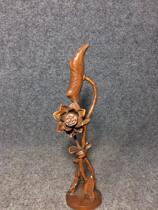 Antique antique collection of old wood art wood carving one-quality cheap old goods old goods old boxwood clear ornaments