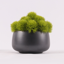 New Chinese style simple simulation small potted ornaments Model room decorations Hotel rooms Green plant crafts