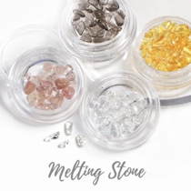 QJforu Bonnail with the same medecine crystal gravel strawberry stone irregular crushed stone ornaments transparent small stones