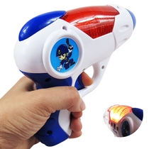 Childrens toy gun sound and light projection Q version mini baby small gun electric gun 1-2-3 year old baby boy gun