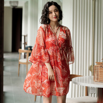 Big Code Swimsuit Woman Fat mm2019 New Cover Slim Three Sets Loose Conservative Split Skirt Big Breast Bikini