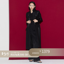 Zbosss mid-length three-acetate fabric windsuit womens matte flow carefree and able to wear a straight shoulder light and thin wind