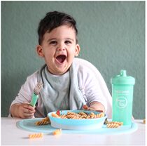 Swedish twistshake childrens baby Bowl dinner plate dividing plate non-slip table mat table mat with buckle lid plate