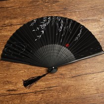 Fan Hanfu Boy Fan fan is small and small with an ancient wind folding fan and shrink fan accessories Folding Portable Girls