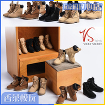 VSTOYS 1 6 female soldier dolls with hiking boots leather high-top shoes OB small cloth can be worn inside the hollow spot