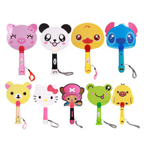 Children adult summer outdoor carrying convenient hand fan electric two-in-one cartoon fan with lanyard gift