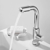 Hot and cold water basin single hole basin wash basin faucet toilet hot and cold rotatable washbasin basin faucet