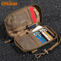 Outstanding tactical passport bag hanging neck wallet nylon card bag outdoor ID bag Travel Leisure multifunctional satchel bag