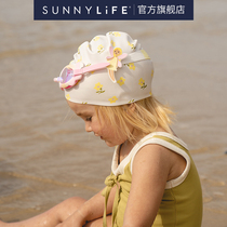 Sunnylife Children's Swimming Hat Girl Boy High-elastic Silicone Faller Head Swimming 20 Years New Flower Fairy