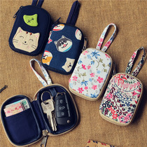 Cartoon cute very small key bag car key bag boys womens mini keychain coin purse bag
