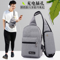 Male and female can put up the ipad mini5 8 inch tablet with chest bag containing single shoulder inclined satchel bag