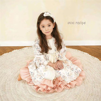 Milk dads Home spot MINI new girl supermello Lita wind flowers Liandress princess dress 3S
