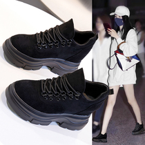 Cake shoes women thick bottom 2019 autumn and winter New Leisure joker inside increased slim sports daddy shoes women