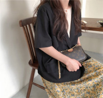 Net red small suit jacket women 2021 Spring Summer new Korean casual short sleeve black suit small thin