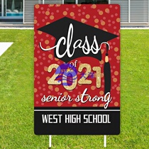 2021 graduation season Party ceremony yard outdoor lawn decoration sign courtyard insert card Amazon