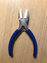 Solid hardware 5 inch double spring wide flat mouth nylon plastic head pliers DIY hand hairpin Tool Gift