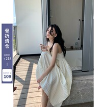 SUN11 (Thanksgiving feedback as low as 5 fold spot second hair) French dress female 2021 summer New