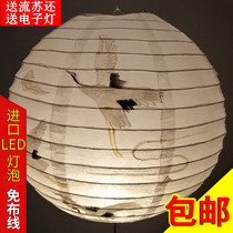 Chinese style paper lanterns New Year Lantern Festival Japanese style ancient Hanfu National style handmade small round lampshade decoration
