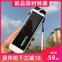 New Square Straw Water Glass Ins Wind Advanced Sensation Adult Creative Cups Children Students Sports Scale Kettle